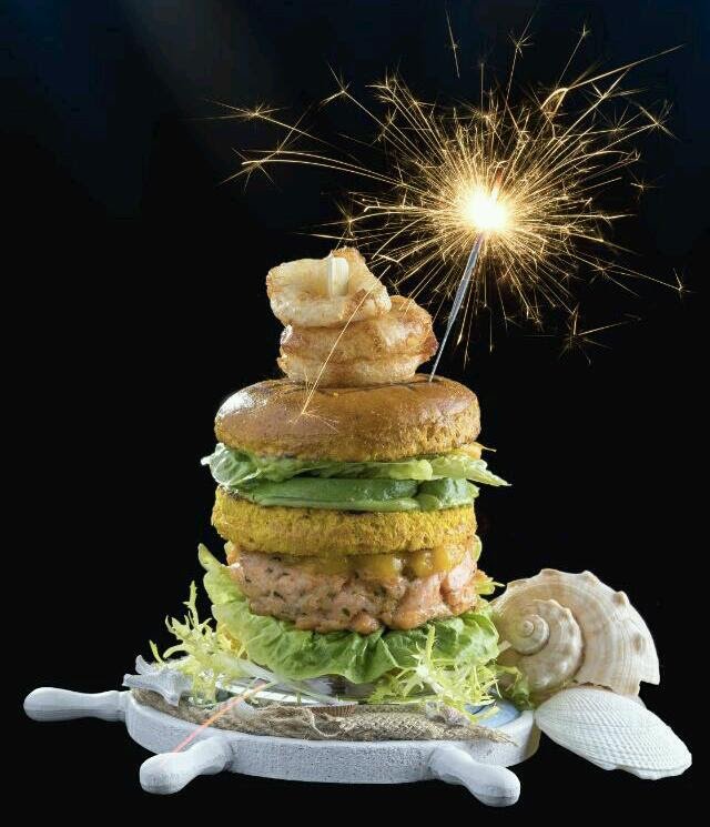 Salmon with a Sparkle CzechHouse, koncept Burgers & Bubbles, ‘Salmon with a Sparkle’