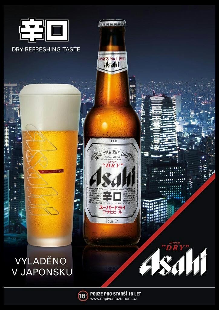 Asahi Super Dry.jpg AsahI Super Dry se ve vybraných restauracích bude prodávat od konce června