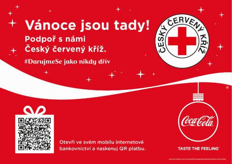 Letošní vánoční kampaň Coca-Coly pomůže Červenému kříži.jpg Letošní vánoční kampaň Coca-Coly pomůže Červenému kříži