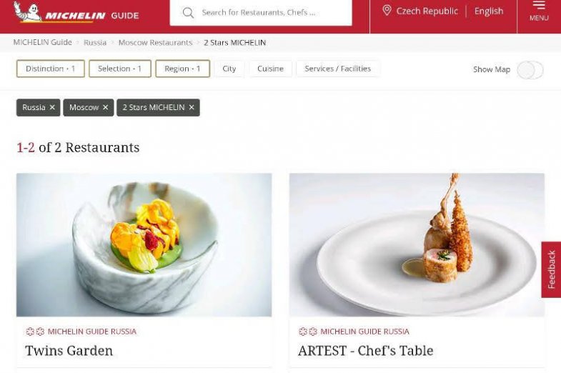 Dvě moskevské restaurace obdržely každá po dvou hvězdách.jpg Dvě moskevské restaurace obdržely každá po dvou hvězdách